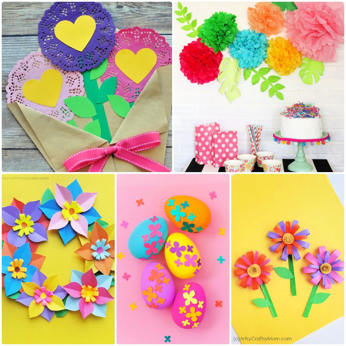 35 Easy Flower Crafts and Art Ideas for Kids - Craftulate